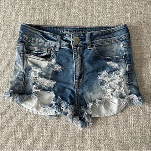 American Eagle Distressed Jean Shorts